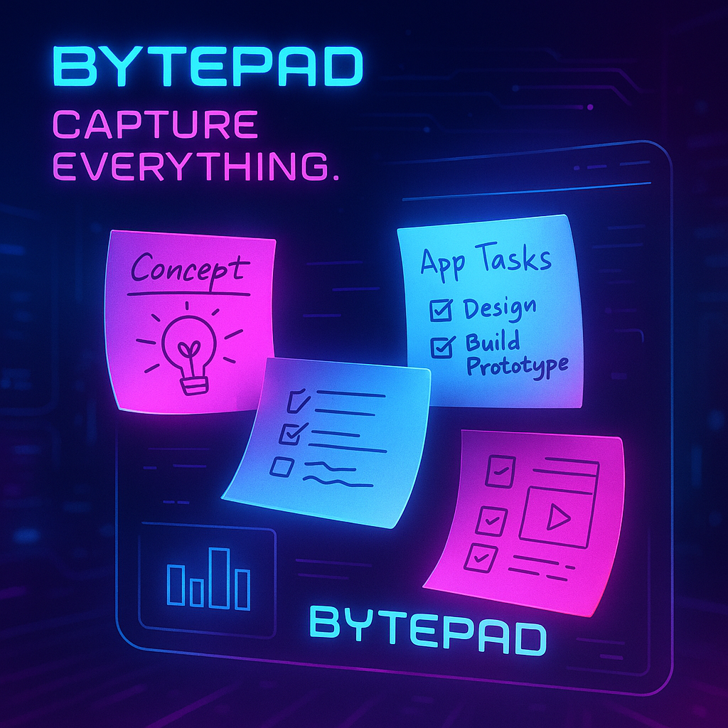 BytePad app interface